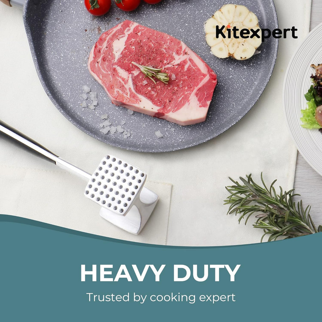 Meat Tenderizer Hammer with Comfortable-Grip Handle